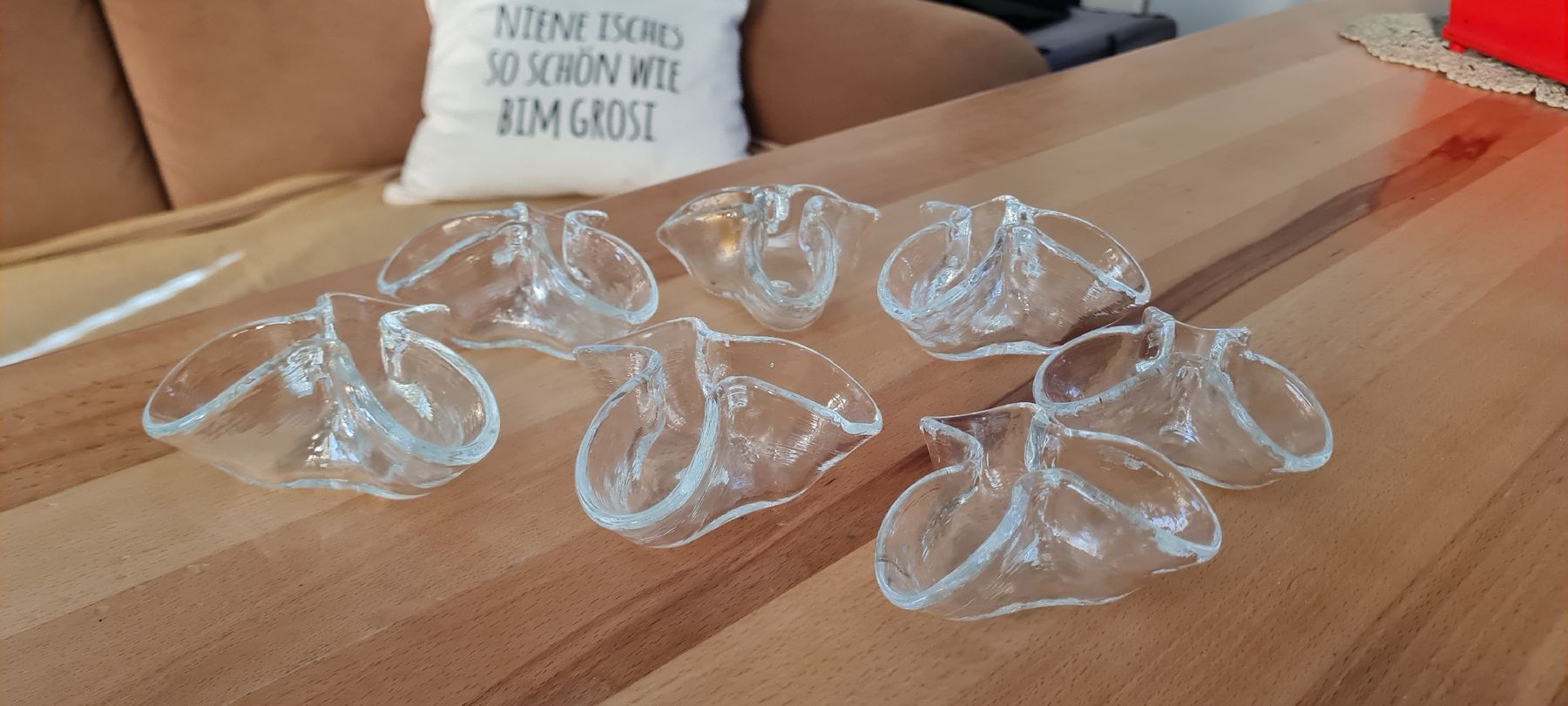 Glasi Hergiswil Tutte le decorazioni: Glasi Hergiswil 7er Set Kerzenhalter – Nuovo (secondo la descrizione) da Münsingen venduto da Cuci31 1