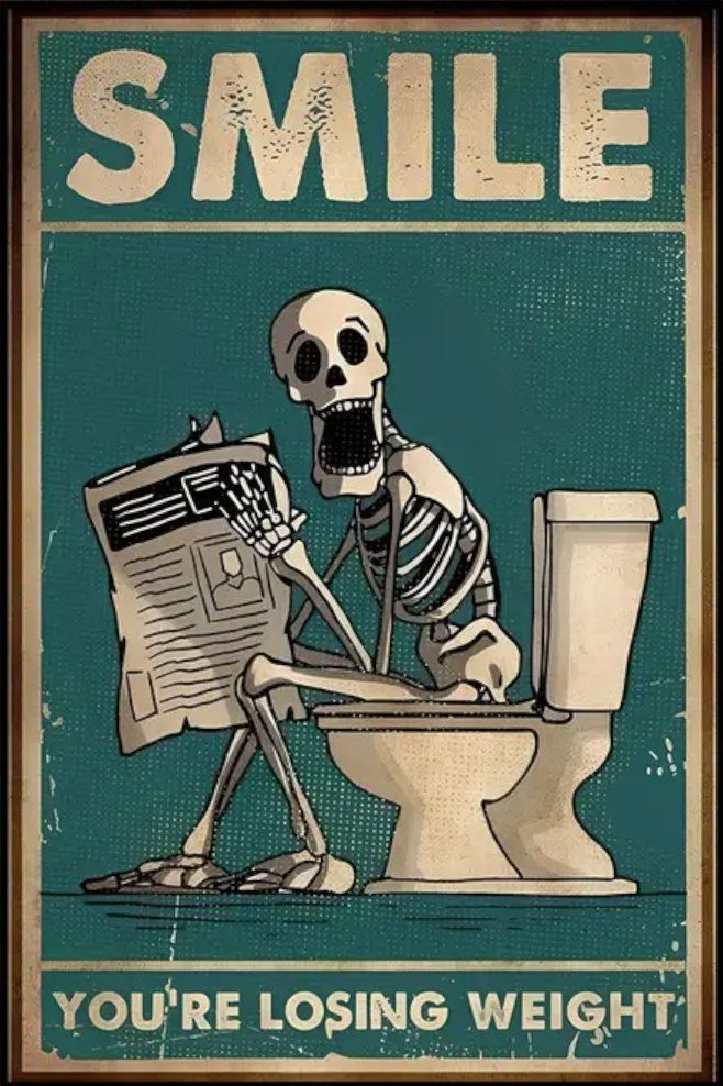 Foto & Immagini: Affiche Poster Souris Tu Perds du Poids squelette – Nuovo e nell'imballaggio originale da Meyrin venduto da Nostalgica 1