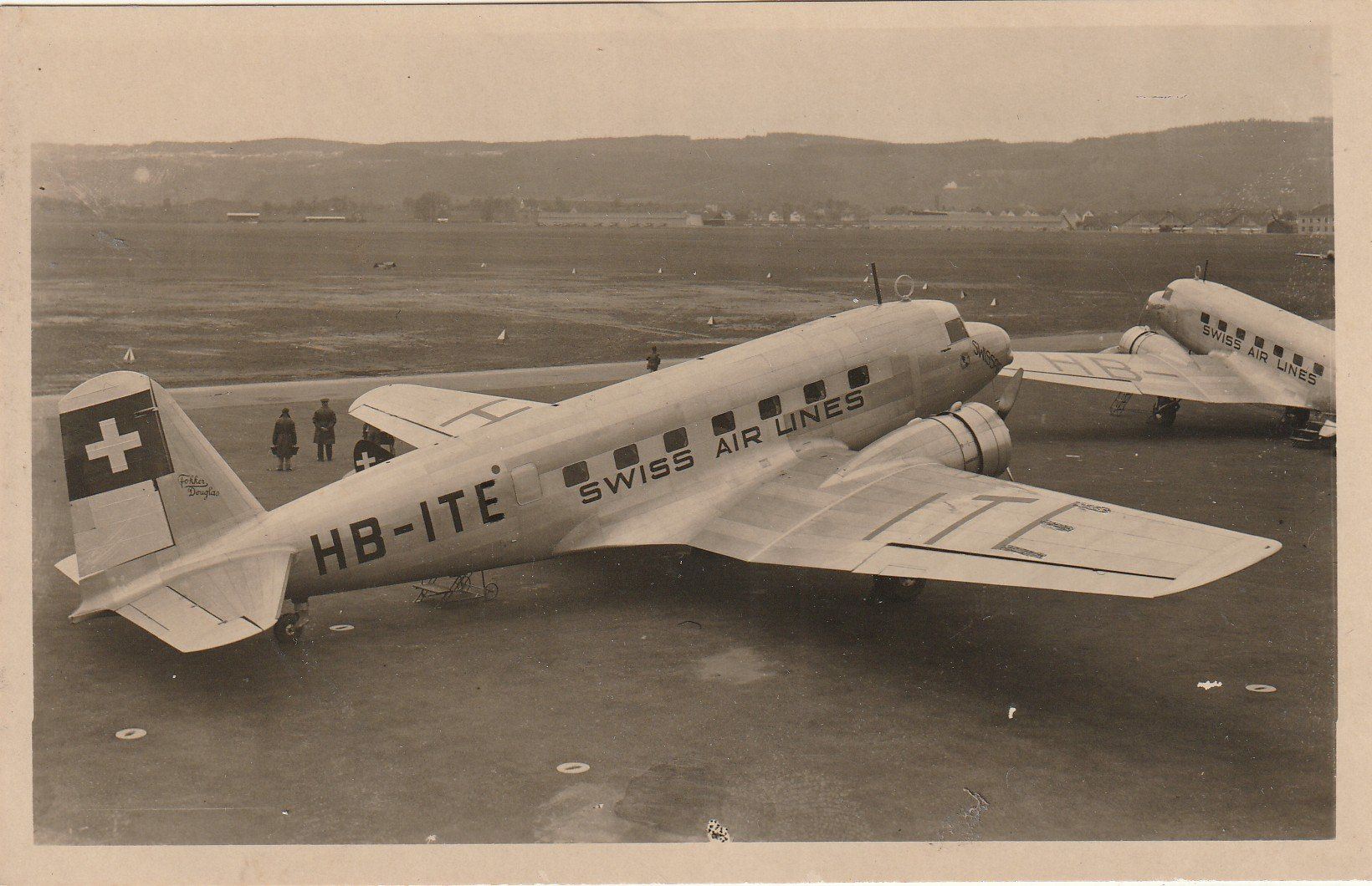 Ansichtskarten: DC 2 der Swissair – Gebraucht aus Rorschacherberg von fratovi2