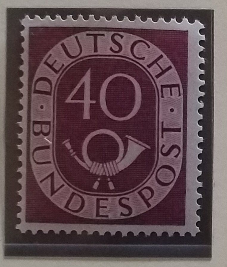 Tutti i francobolli: BRD, Nr. 133 Posthorn postfrisch Kt. 140.- – Usato da Baden venduto da Eggi