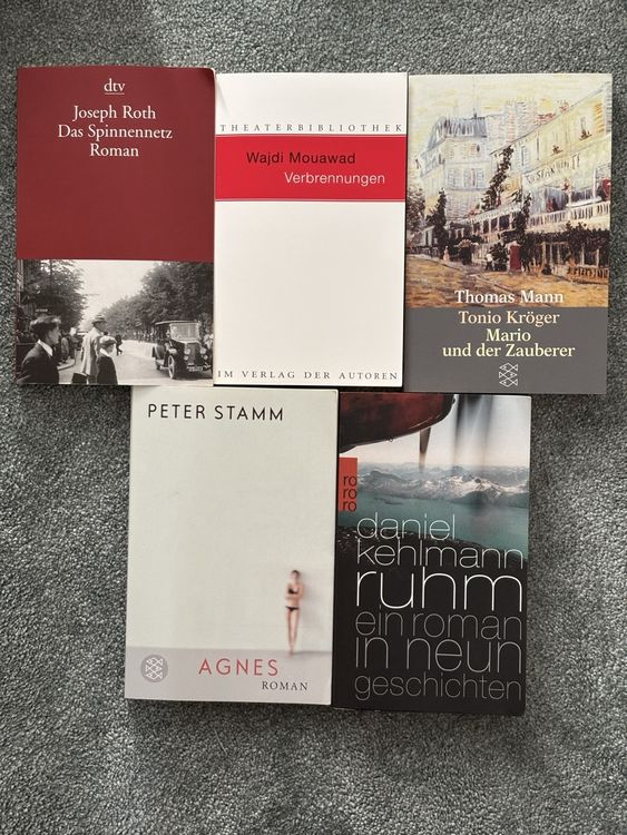 Literatur-Set (Kehlmann, Stamm, Mouawad, Roth, Mann) (Gebraucht) in ...