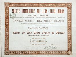 Société Immobilière Rue Jean-Louis Hugon SA, Genève - 1910