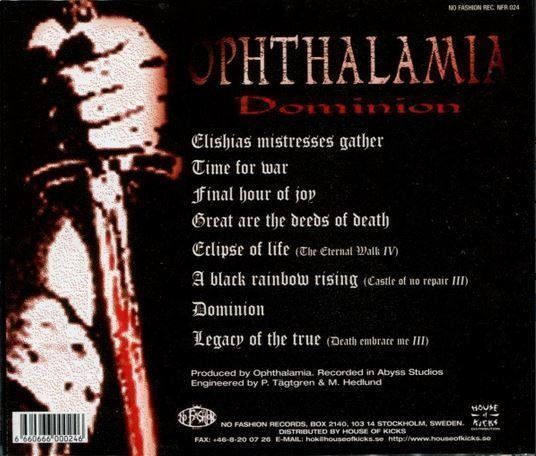 CD: Ophthalamia - Dominion – Usato da St-Cergue venduto da VeganWarrior 1