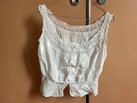 Antike Edwardian Unterbluse um 1900 – Spitze Vintage