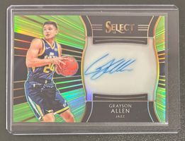NBA Grayson Allen 2018 Select Green Rookie On Card Auto /99