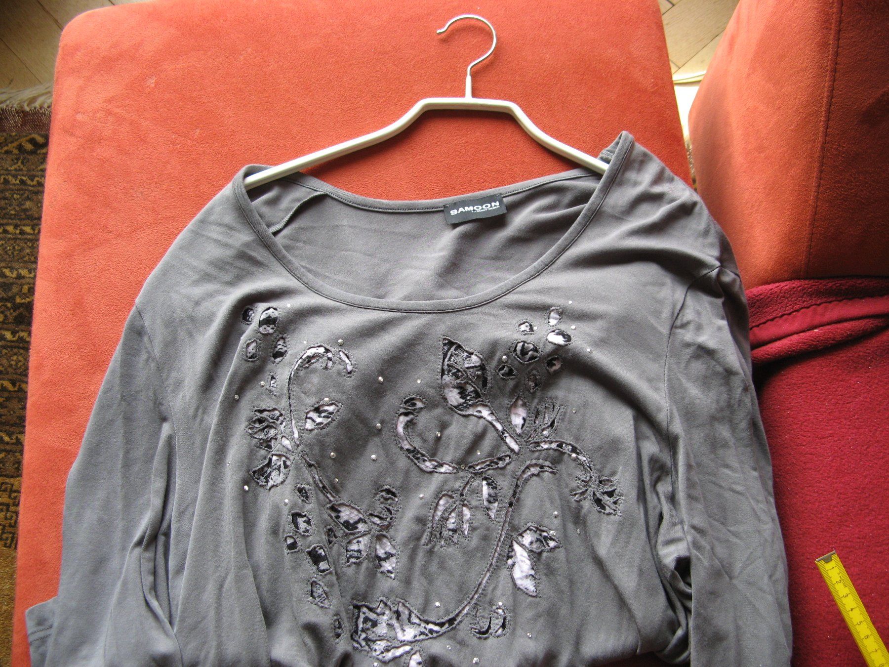 Gerry Weber T-Shirts: Shirt, Bluse in grau von Samoon, Gr. 48 – Gebraucht aus Zürich von  2