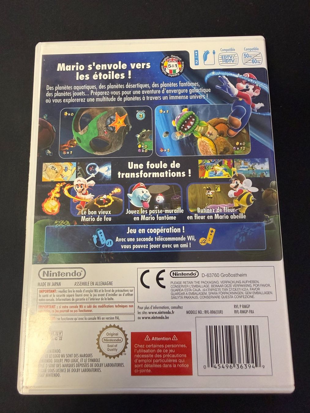 Nintendo Giochi: Super Mario Galaxy - Wii – Usato da Pont-de-la-Morge venduto da Darfal 2