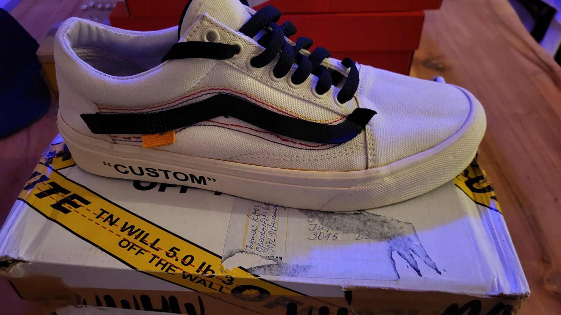 Vans Scarpe da uomo: Vans old school X Offwhite – Nuovo (secondo la descrizione) da Bern venduto da Sneakerheadz