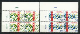 1990, Sonderpostmarken, Viererblöcke, ET