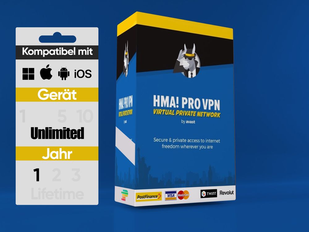 Avast HMA! Pro VPN - Unlimited Devices-1J (Gebraucht) in Langenthal für ...