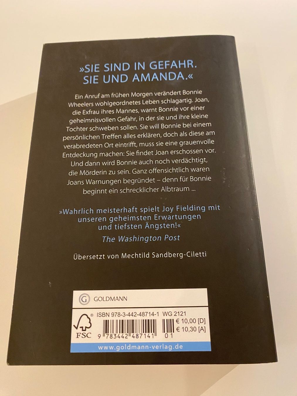 Bücher: Flieh, wenn du kannst - Joy Fielding – Neu (gemäss Beschreibung) aus Biberstein von Miana2 1