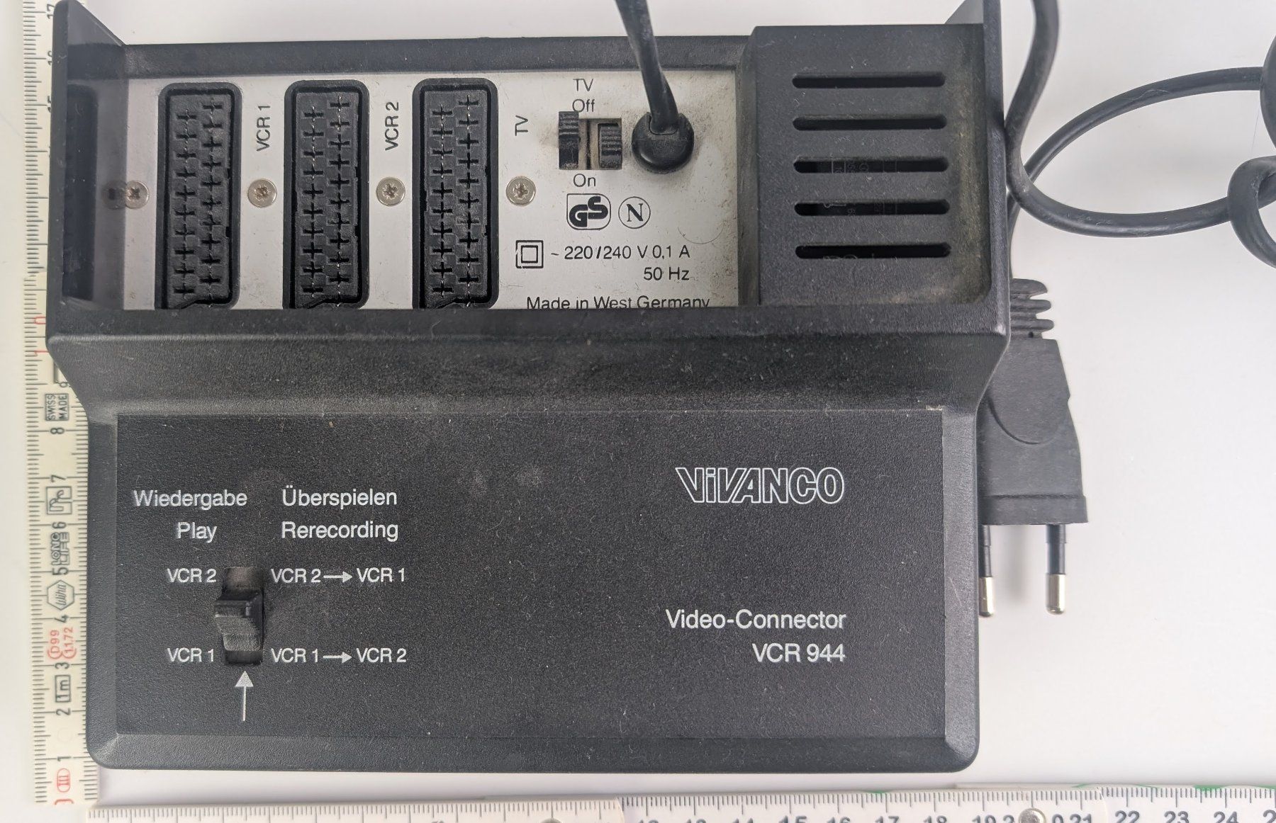 Unità & Adattatore: Vivanco Video-Connector VCR 944 - Vintage! – Usato da Zürich venduto da 1.Simon 1