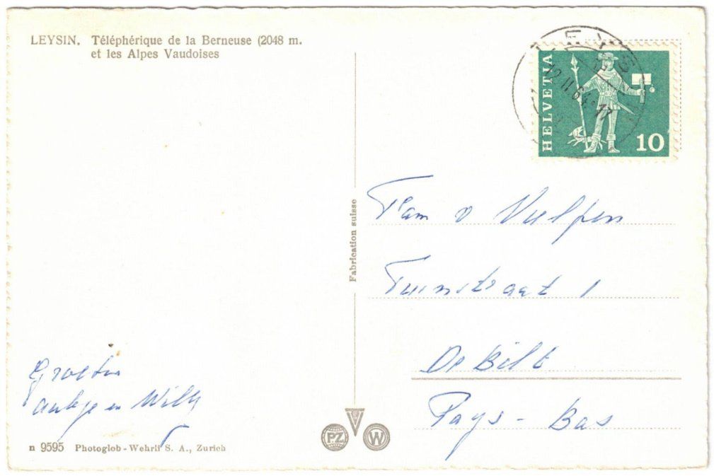 Cartoline postali: Leysin - Gondelbahn – Usato da Binningen venduto da Mountainrider 1