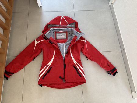 Skijacke EVF rot mit Kapuze