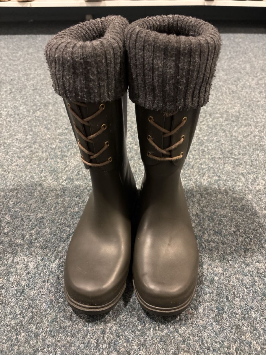 Zara Scarpe per ragazze: Zara Rubber Winter Boots, Size 35, Knit Trim! – Usato da Grabs venduto da MDS77 1