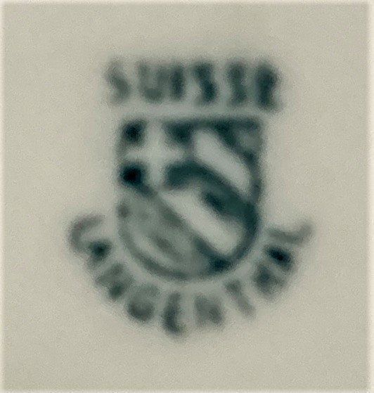 Servierplatten: Präsentierschale Ankeplättli Langenthal 1920 - handbemalt – Gebraucht aus Wangen b. Olten von Buntgemischt 4