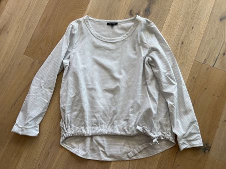 Bluse weiss/grau gestreift von Marc O'Polo (MOP) Gr. 34
