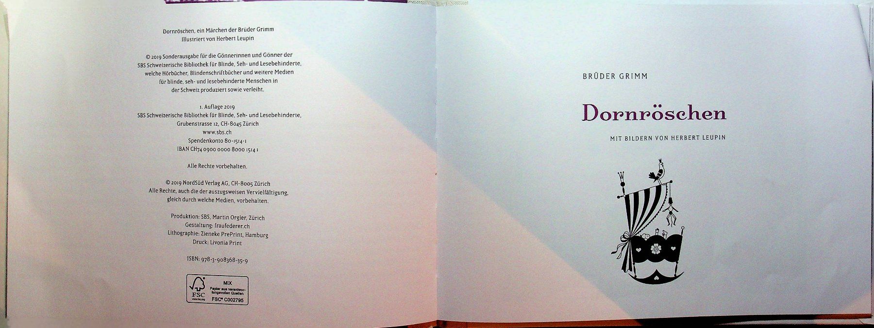 Libri: Brüder Grimm: Dornröschen Bilder Herbert Leupin – Usato da Reitnau venduto da Zaomir 1
