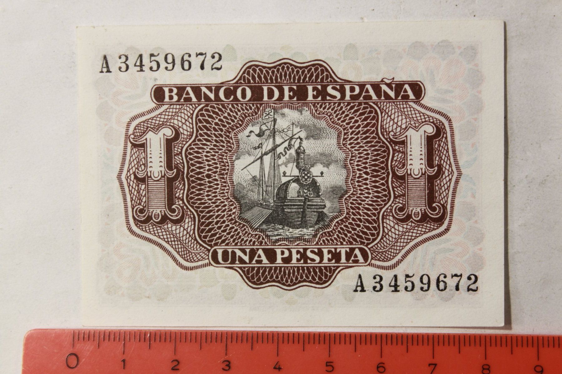 Banknoten: 1 peseta 1953 – Gebraucht aus La plaine von 762 1