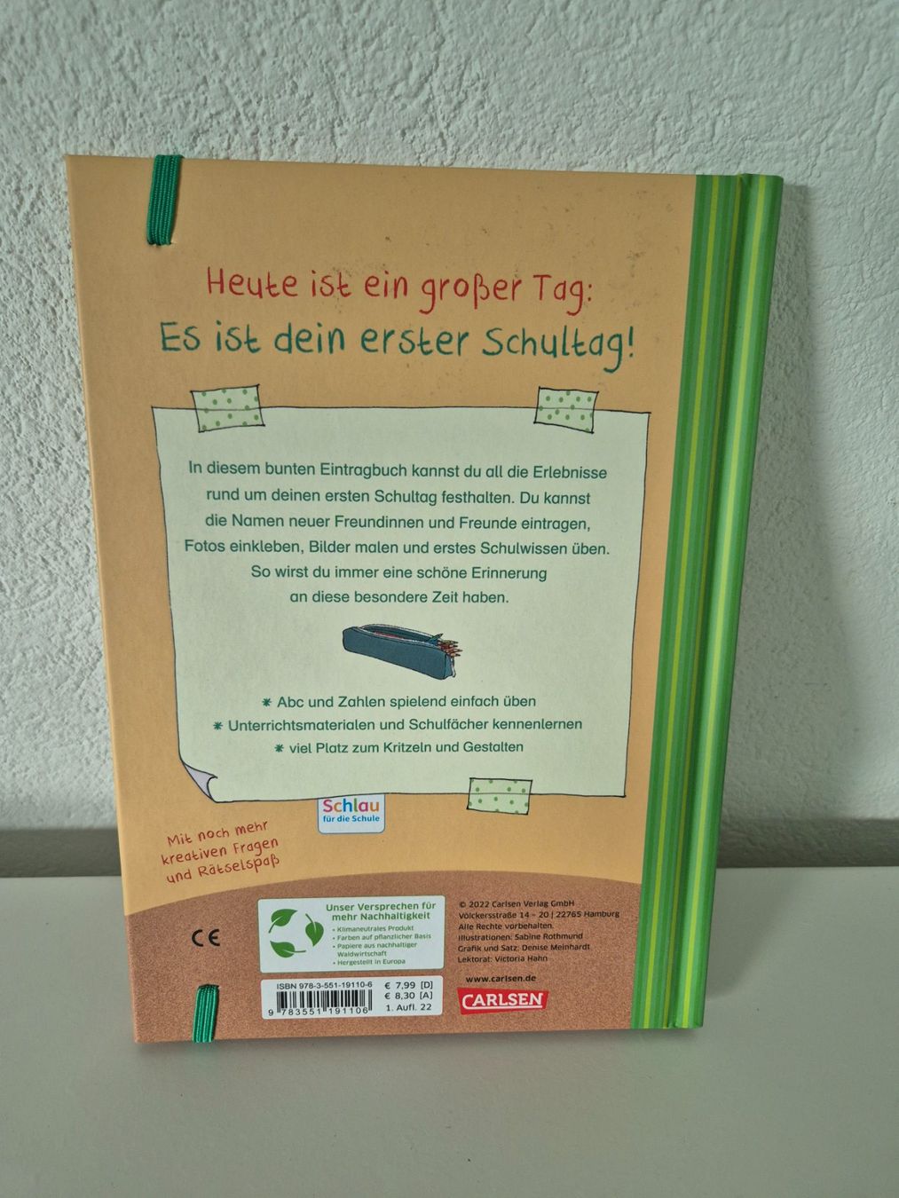 Bücher: Mein erster Schultag Erinnerungsbuch – Neu (gemäss Beschreibung) aus Aarburg von i_c6r8 1