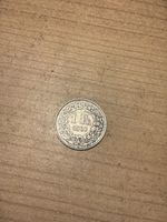 1 Schweizer Franken Silber Münze Jahrgang 1940