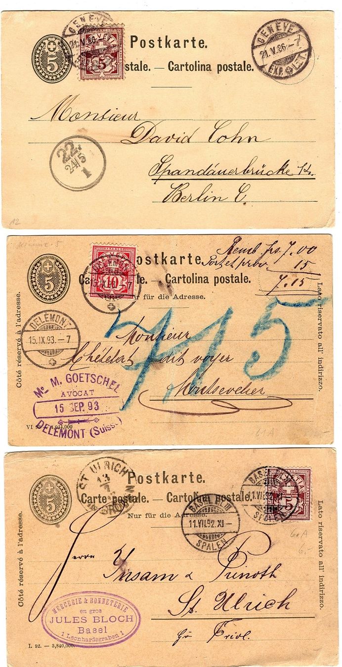 Tutti i francobolli: Alte Postkarten (797) – Usato da Burgdorf venduto da blinky01 2