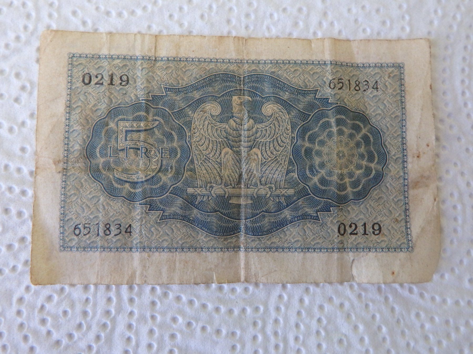 Banconote: Italienische Banknote – Usato da Obergerlafingen venduto da Nurschi2011 1