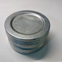 Vintage Butterdose mit Glaseinsatz, Militär Schweiz