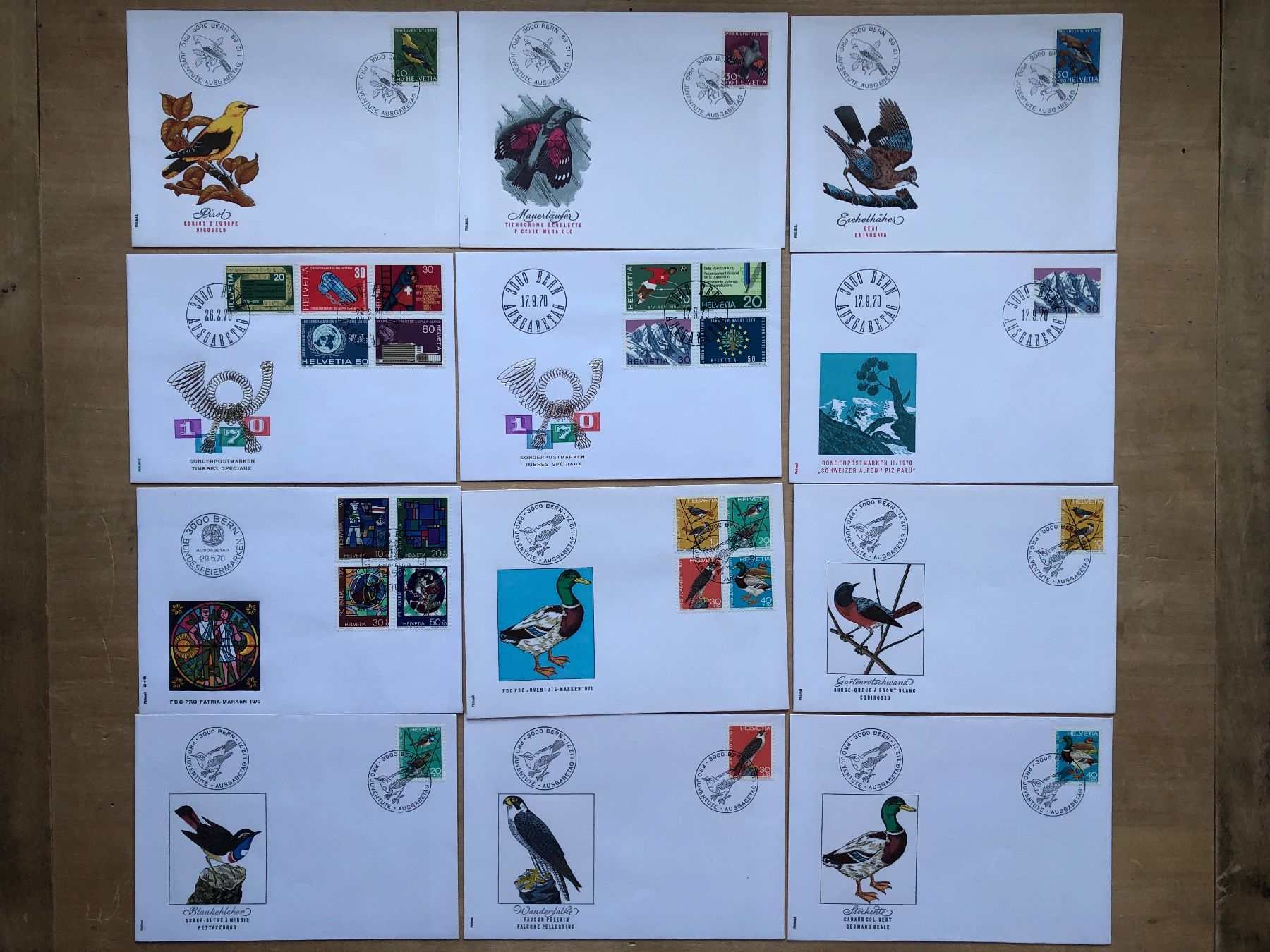 Tutti i francobolli: CH: 60 "spezielle" FDC "spéciales" – Usato da Neuchâtel venduto da Atahuallpa 2