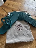 Hermès Egérie Sandalen in Türkis, Grösse 39 - NEU!