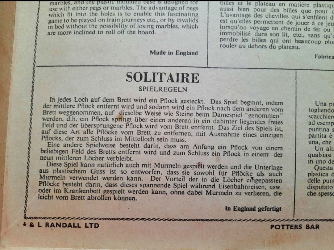 Spiele: Solitär – Gebraucht aus Niederglatt ZH von Bobsli 3