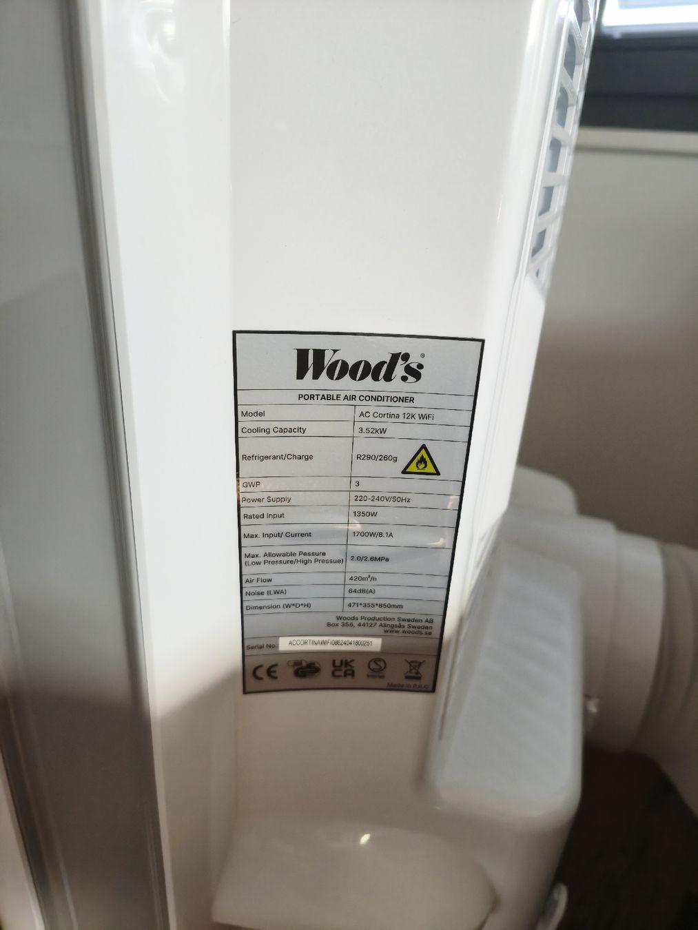 Wood's Condizionatori: Wood's AC Cortina - mobile Klimageraet – Usato da Küttigen venduto da CB_Perla 1