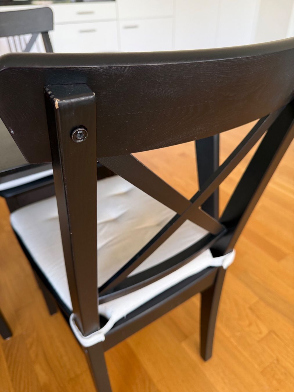 Ikea Sedie: IKEA ROSENTORP 4 Stühle, schwarz – Usato da Dietikon venduto da Katryna 5