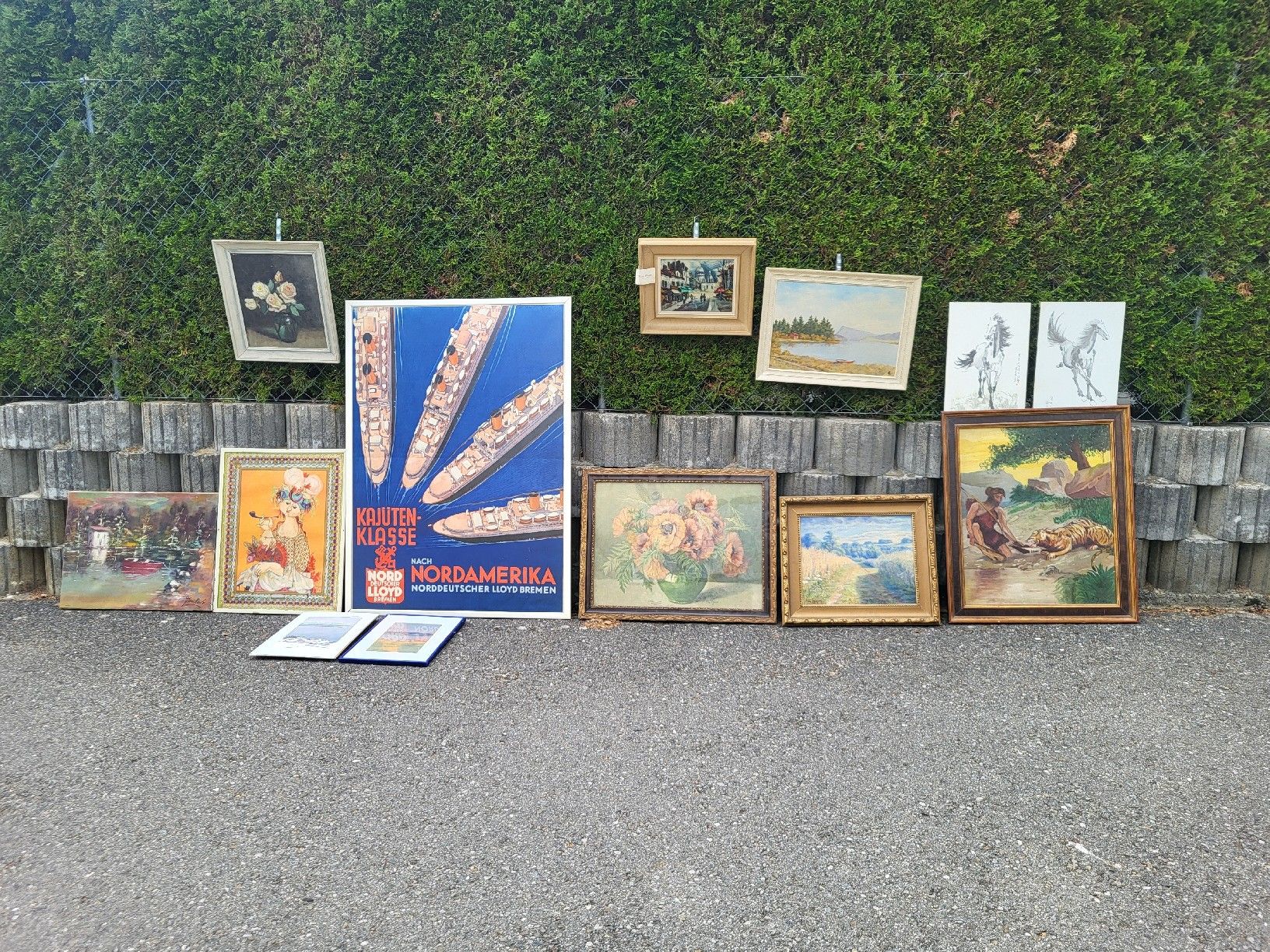 Dipinti: 1 lot de tableaux -  peintures - affiche – Usato da Bossonnens venduto da nafnaf2018