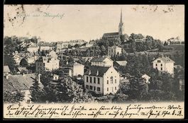 AK Burgdorf, Panoramablick auf Ort mit Kirche