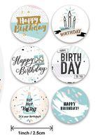 40 Sticker Aufkleber Etiketten Happy Birthday Geburtstag