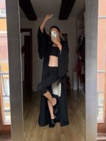 Kimono summer dress black dress s