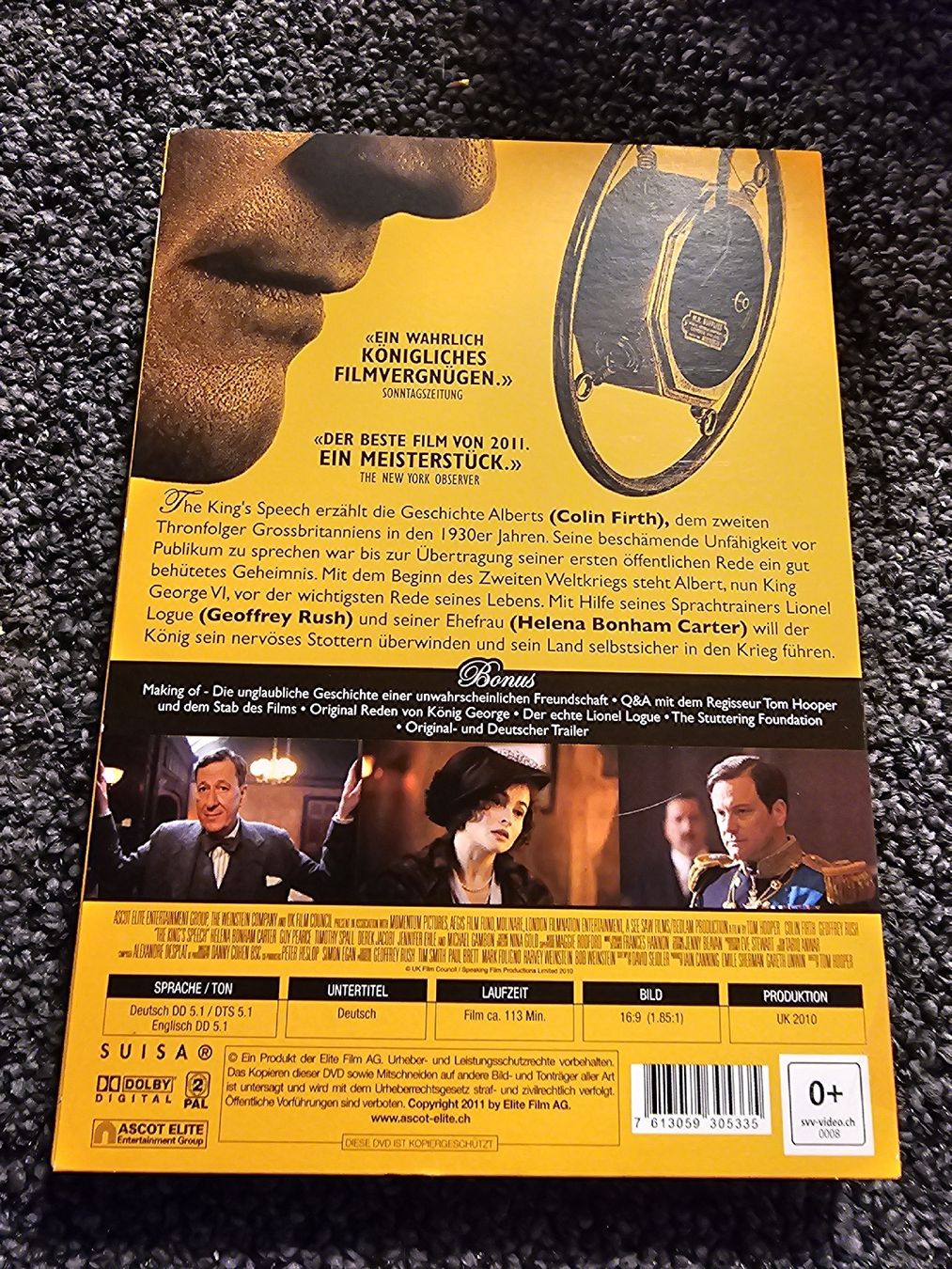 Tutti i DVDs: The King's Speech DVD (19883) – Usato da Ruswil venduto da jan_bxl5 1