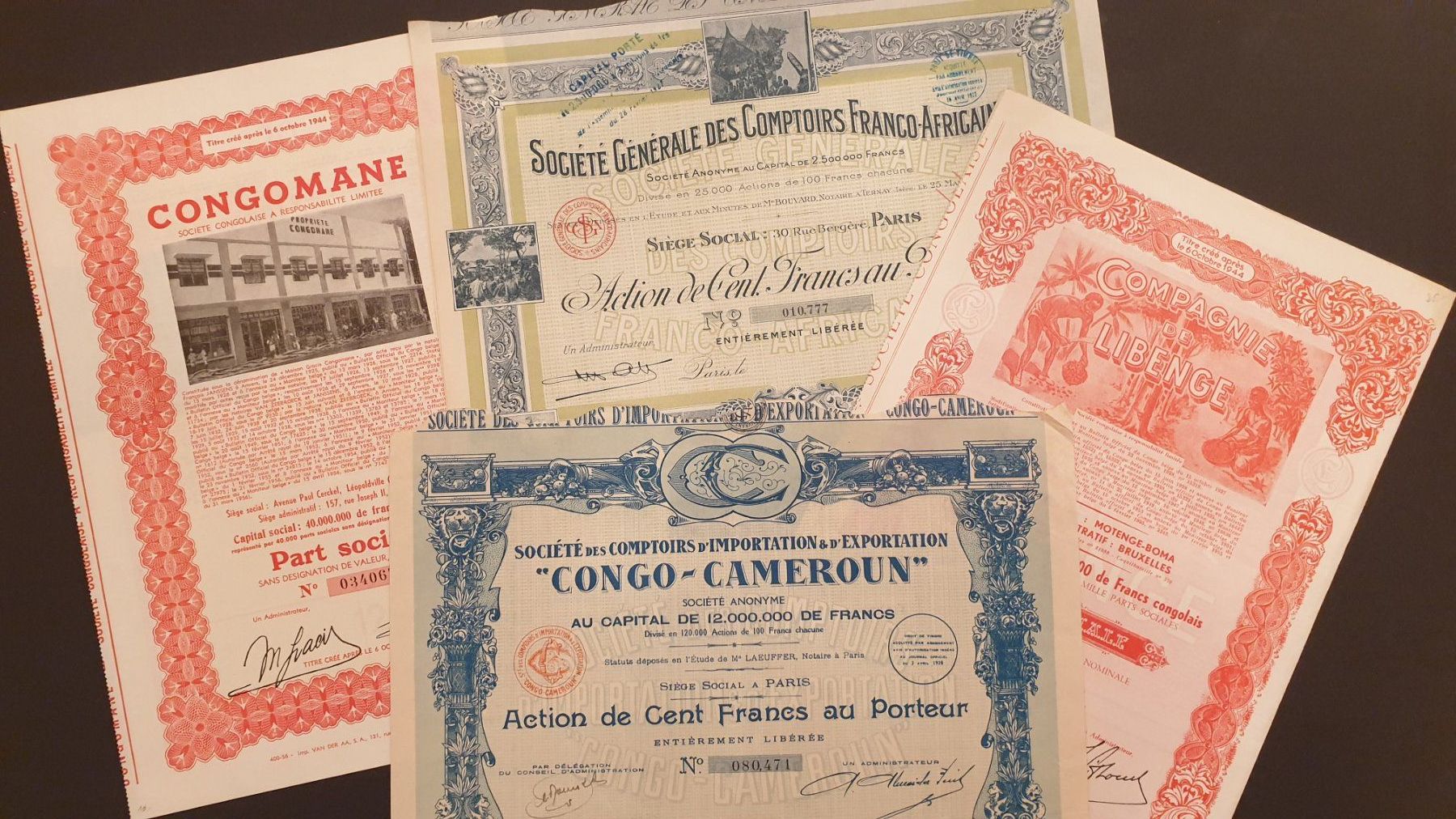 Documenti: Afrika. Kolonialtitel. – Usato da Goldach venduto da armando_r