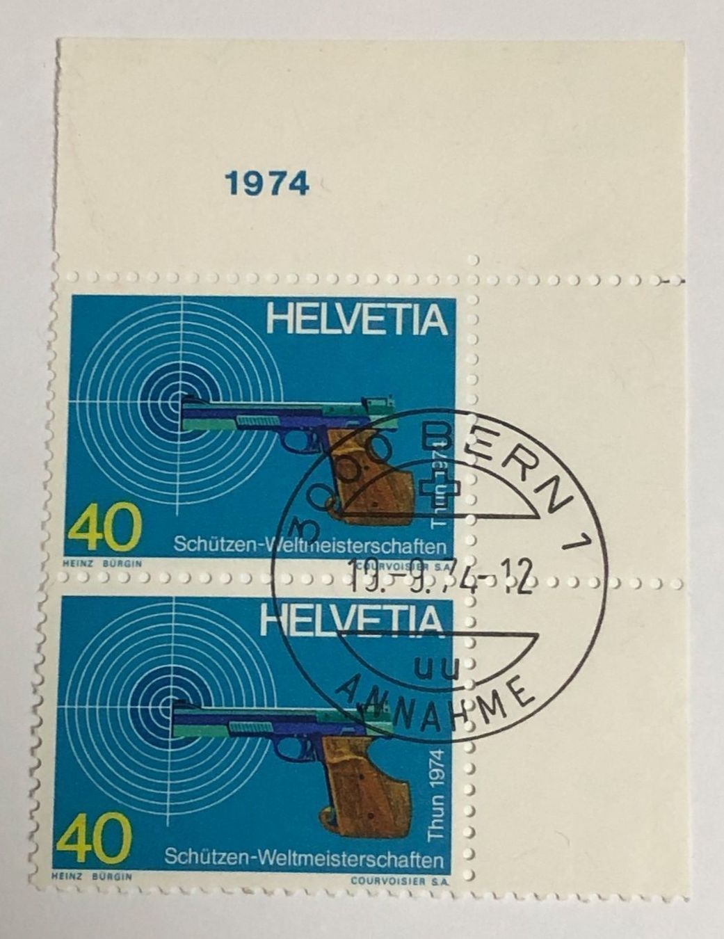 Tutti i francobolli: Nr.550 Paar  mit Vollstempel Bern – Usato da Aarau venduto da Billa007