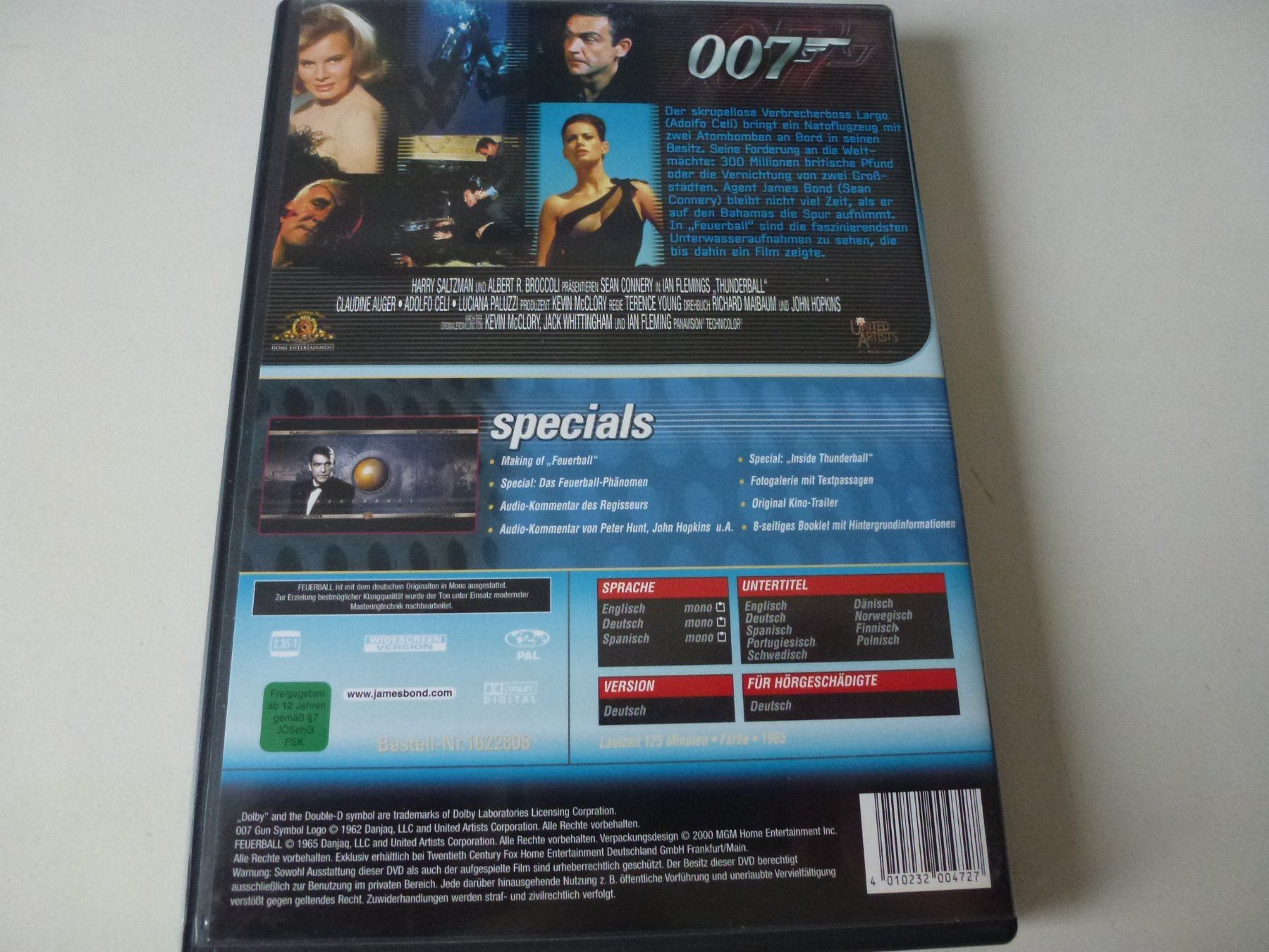 Tutti i DVDs: James Bond: Feuerball (DVD) – Usato da Bern venduto da Frebo 1