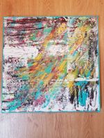Painting: "Abnormal Normality", 50 x 50 cm canvas box frame