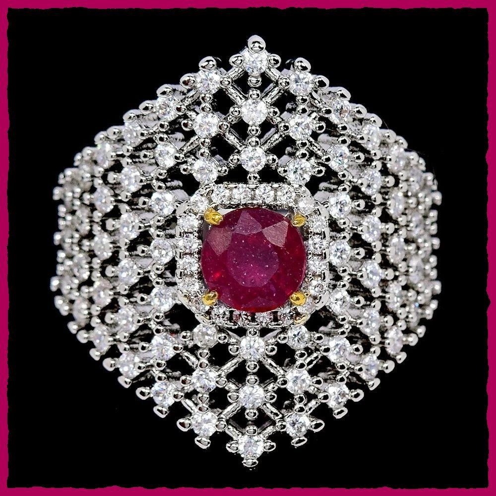 Anelli: Bezaubernder Ring mit Rubin 925 Silber – Nuovo e nell'imballaggio originale da Oberglatt ZH venduto da Diamond-Girl