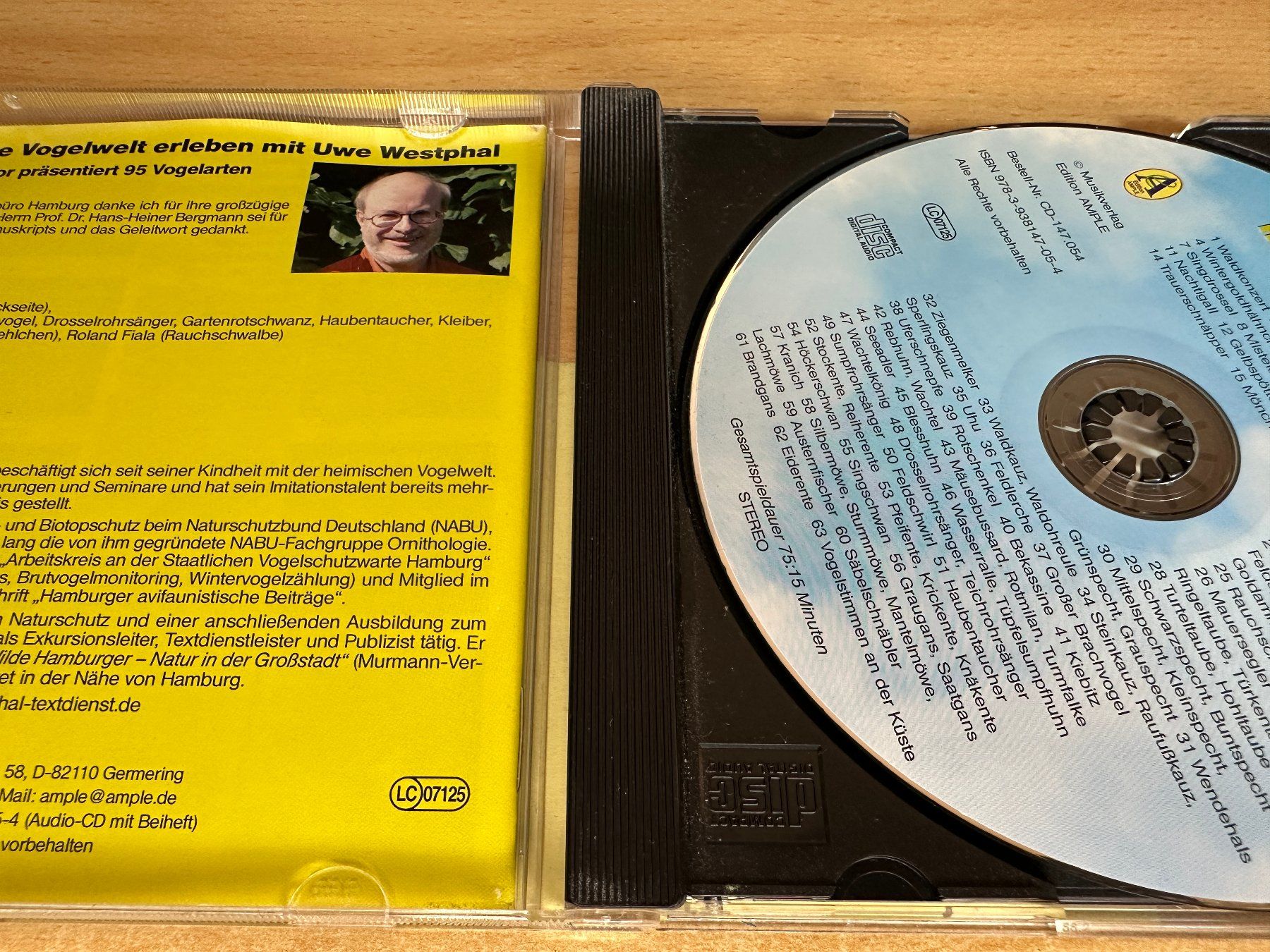CD: J0 Uwe Westphal - Vogelexkursion – Usato da Rikon im Tösstal venduto da Alpenmutz 2