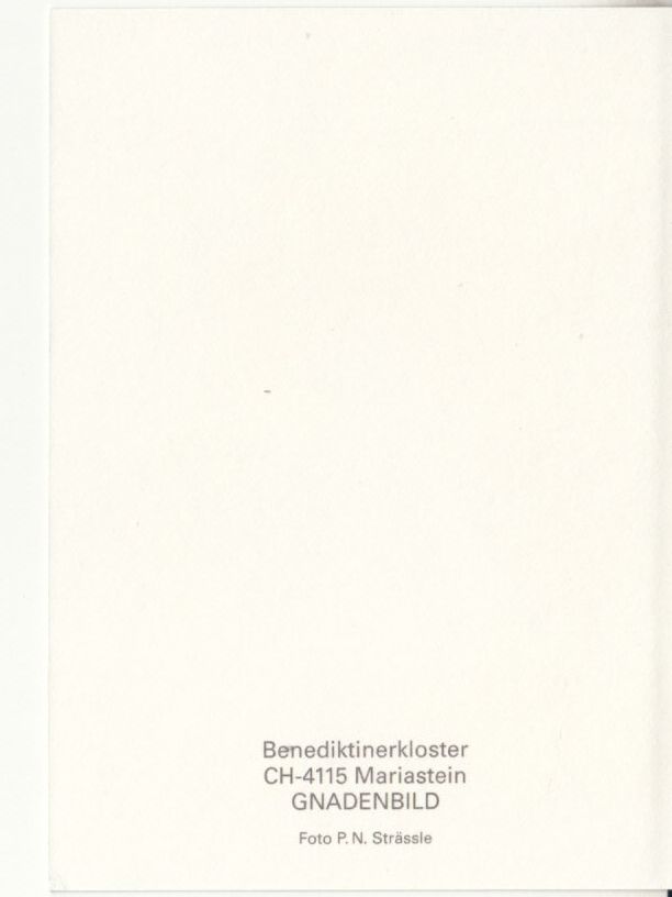 Cartoline postali: Mariastein Gnadenbild – Usato da Bürglen TG venduto da StampGraf 1