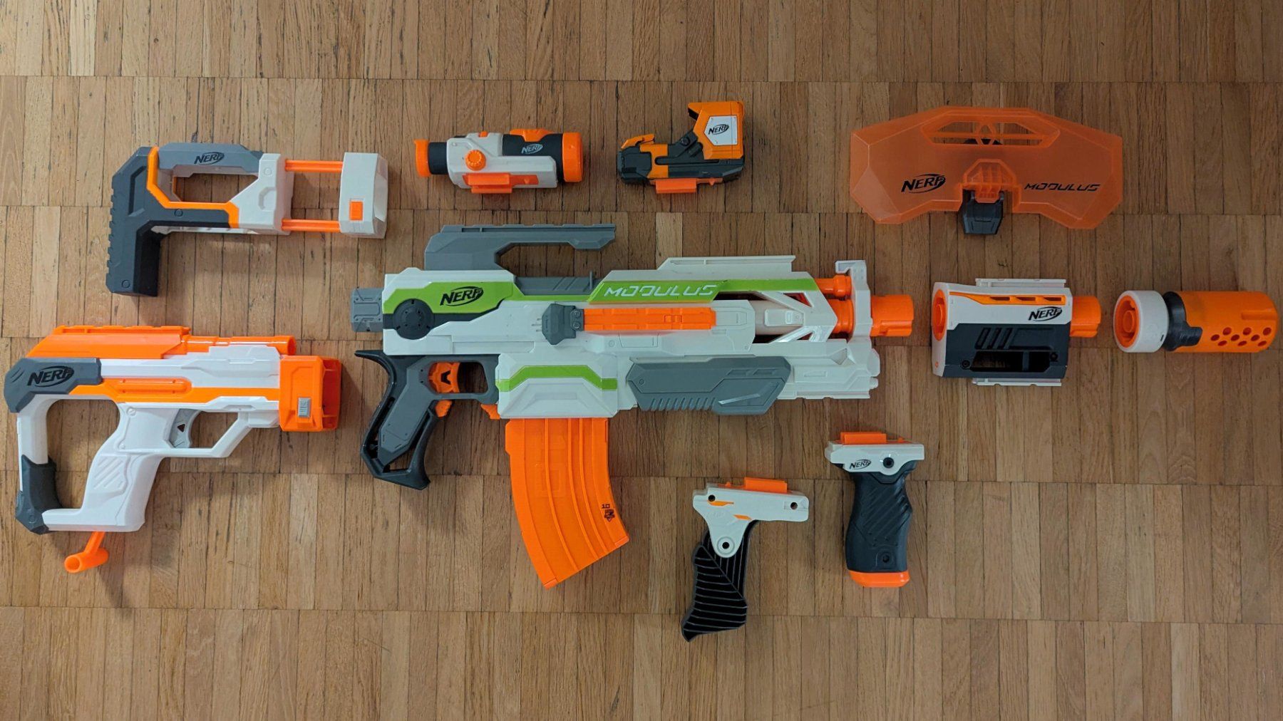 Nerf Jouets: Nerf Trilogy DS-15 + Modulus + Zubehör – D'occasion à Zürich par Pordox 2