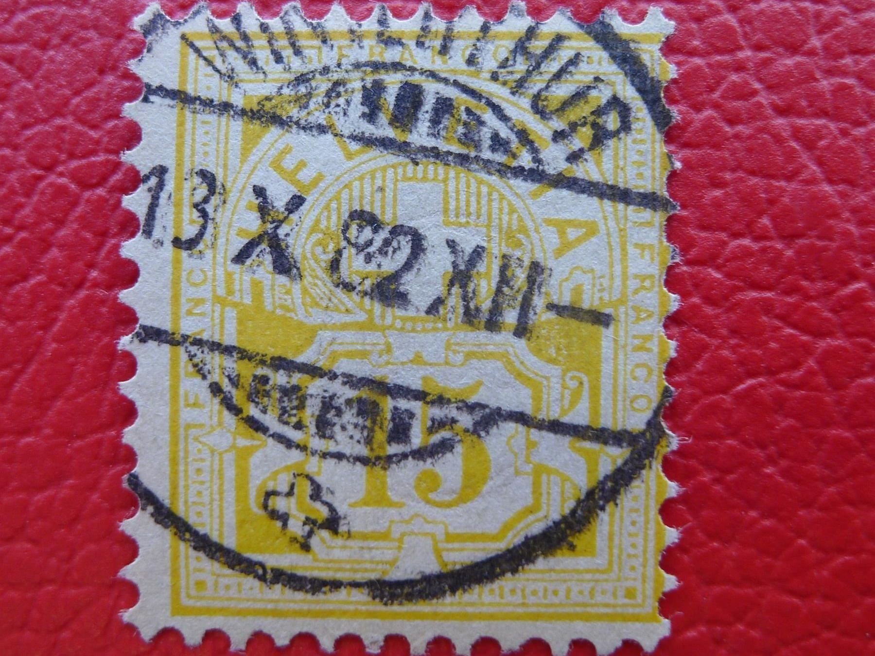 Alle Briefmarken: 1882: Nr.57, fehlerfrei von WINTERTHUR, Kat: 450.-+ – Gebraucht aus Sursee von Luzernerraute