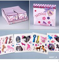 K..108) Pferde Tattoos Set im Umschlag