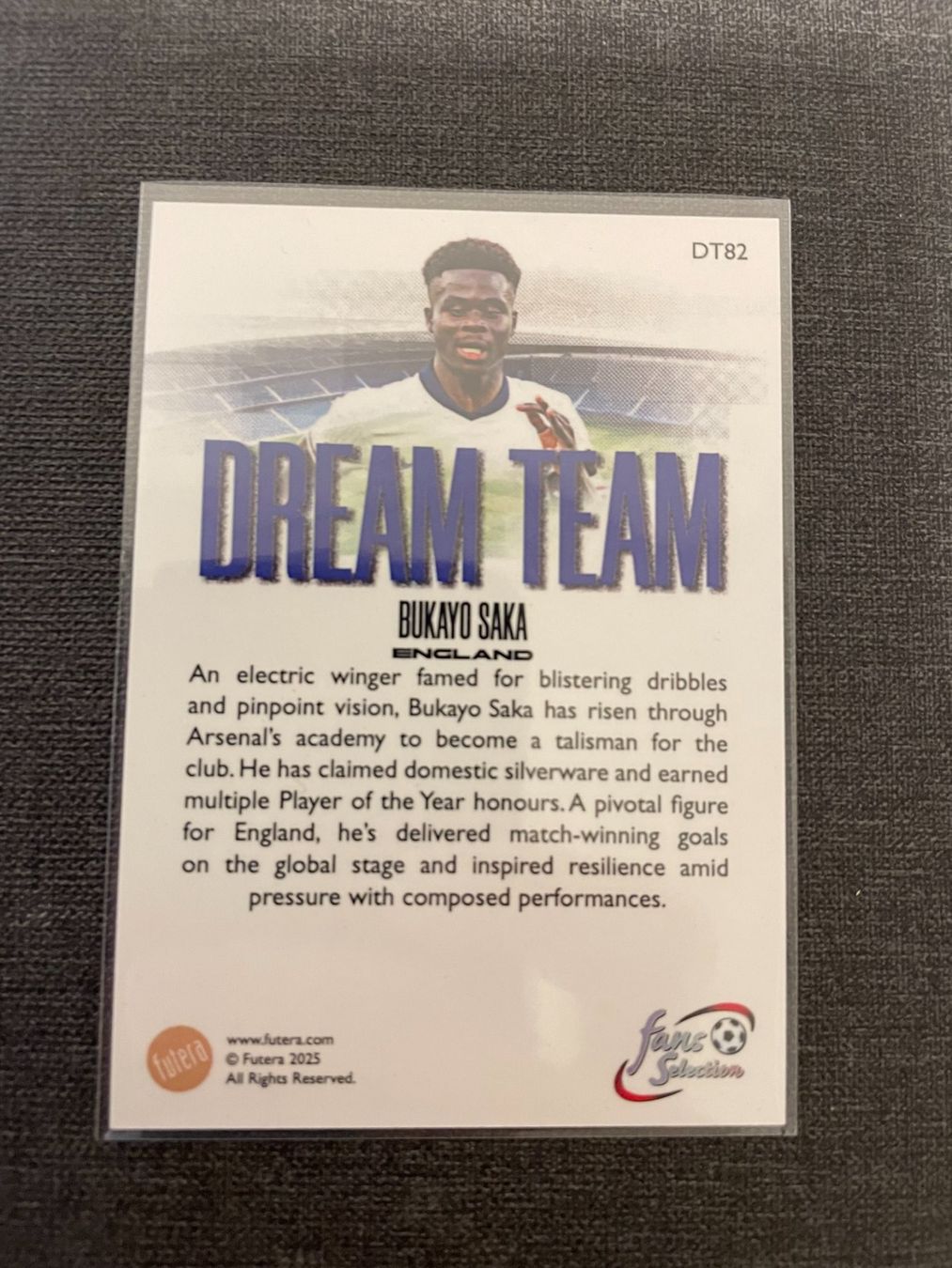 Carte collezionabili: Futera Bukayo Saka England – Usato da Burgdorf venduto da Sports_Cards_3400 1