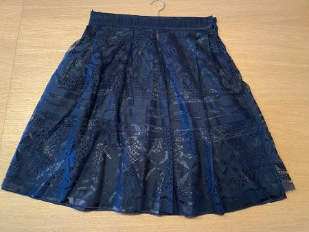 Jupe designer Alberta Ferretti bleu marine -  EUR36